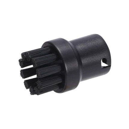 Karcher Compatible Steam Brush Heads for Household Cleaning Tasks - black round nylon bristle brush head for sinks drains faucets