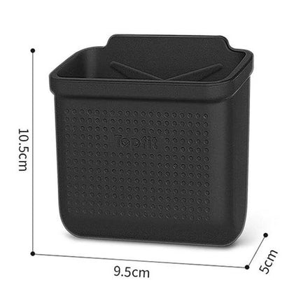 Silicone Car Storage Tray With Adhesive Back For Organizing Small Items - black silicone dash organizer 10.5x9.5x5cm