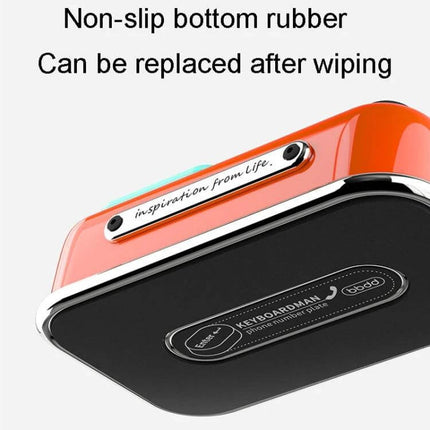 Bbdd Car Temporary Parking License Plate With Privacy Shield compact orange plastic temporary plate with black privacy shield and non-slip rubber base