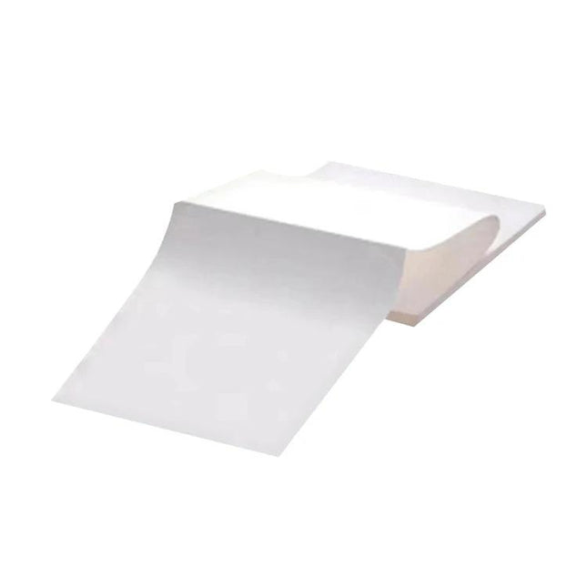 Portable A4 Inkless Thermal Printer for Home Office Use showing white thermal paper sheet next to compact printer