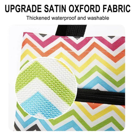 Oxford Cloth 2-In-1 Shopping Bag For Groceries And Errands with waterproof thickened satin Oxford fabric, washable, wheeled and handheld