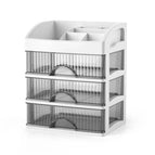 4 Layer Black Drawer (White)
