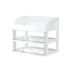 3 Layer White Drawer (White)