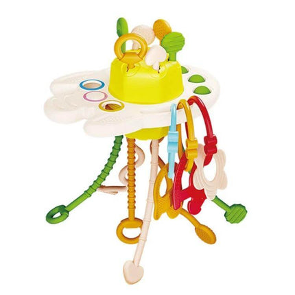 Baby Puzzle Fun Rope Toys For Babies With Soft Cartoon Shapes - colorful teething toy with soft rings and pull ropes to develop grip and finger dexterity