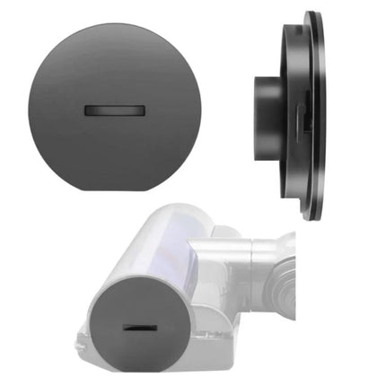 Dyson Compatible Brushroll End Cap for Vacuum Maintenance shown in black replacement part compatible with V7 V8 V10 V11 V15