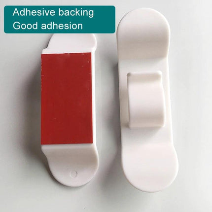 Kitchen Cord Organizer for Daily Appliance Storage white ABS adhesive-backed cord clip for toaster blender cords