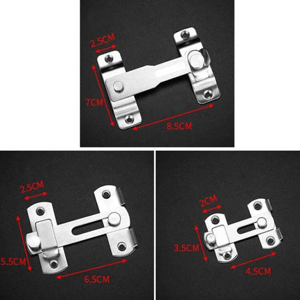 Barn Door Lock Hook Stainless Steel For Everyday Home Use durable brushed stainless latch for pantry closet sliding doors