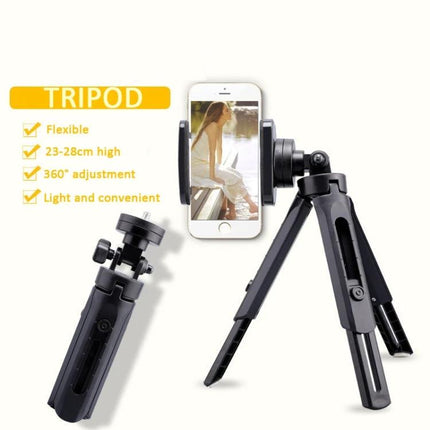 Compact Tripod for Stable Phone Shots in Daily Activities – foldable 23–28cm portable phone tripod for selfies, streaming, hands-free viewing