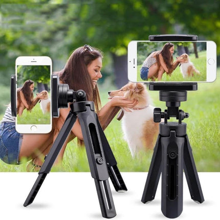 Compact Tripod for Stable Phone Shots in Daily Activities - small foldable phone tripod for selfies, streaming, hands-free video on tables and uneven surfaces
