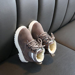 Cozy Plush Martin Boots for Kids - Warm and Casual Winter Footwear