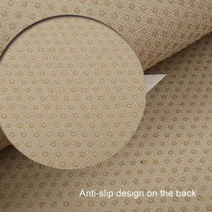 Car Winter Backless Plush Non-Slip Seat Cushion Beige showing anti-slip rubber dot backing and beige velvet surface for winter car comfort