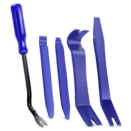Practical 5-Piece Kit for Car Audio Panel Removal and Vehicle Trimming Tools - blue plastic pry tools for damage-free interior trim removal
