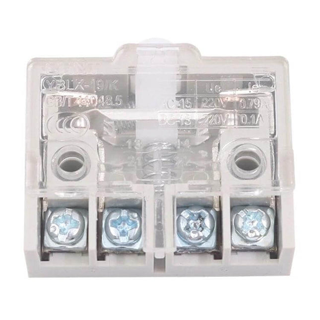 Self Resetting Micro Travel Switch for Foot Switches compact transparent terminal block for YBLX-EKW/5A/B and YBLX-19 series, small form factor