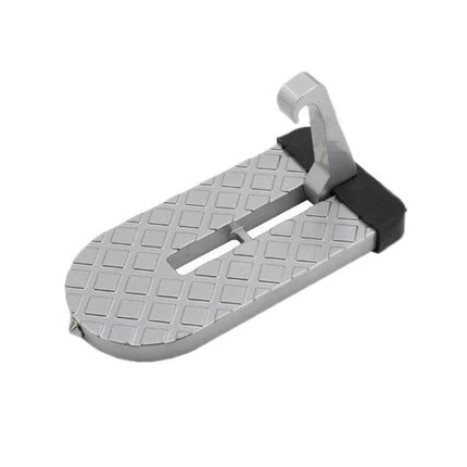 SUV Car Entry Hook Pedal Foldable Safety Tool For Easy Access aluminum alloy fold-flat hook pedal with non-slip diamond surface for easy SUV entry