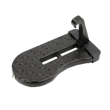 SUV Car Entry Hook Pedal Foldable Safety Tool For Easy Access - black aluminum alloy foldable step with anti-slip pads