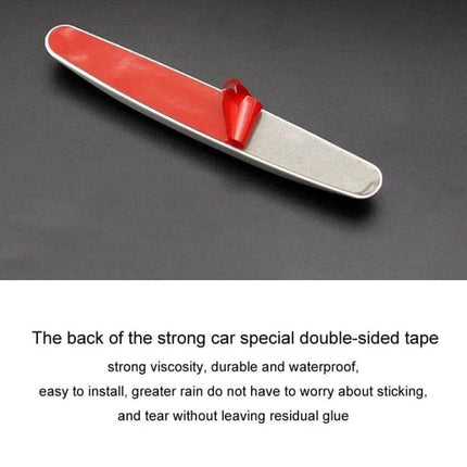 Car Door Anti-Collision Strips for Mirror Protection, 4-Piece Set - red ABS/PVC strip with strong double-sided tape for door and mirror edge protection