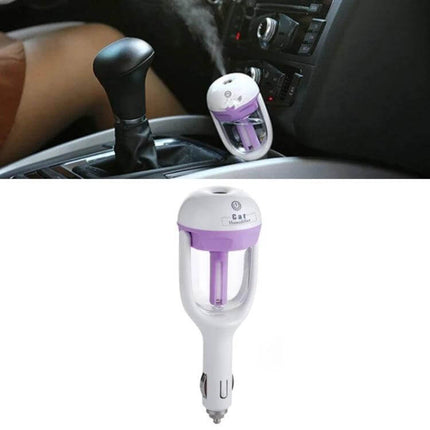 Car Negative Ion Humidifier For Aromatherapy In The Car compact ultrasonic car diffuser releasing negative ions and mist for cleaner cabin air