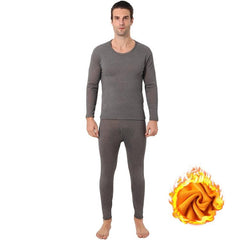 Luxurious Gold Velvet Thermal Base Layer Set for Ultimate Cold Protection L Male Dark Gray