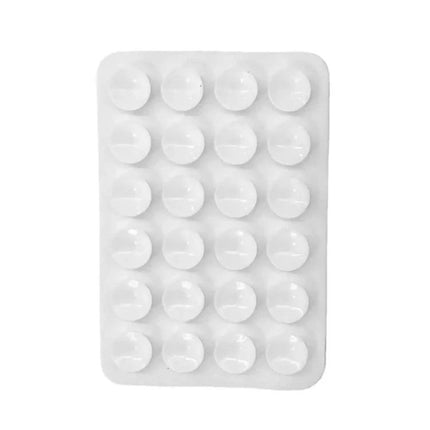 Square Silicone Suction Cup Stickers for Phone Mounting Surfaces - white 20-pack square silicone suction pads for dashboards mirrors counters