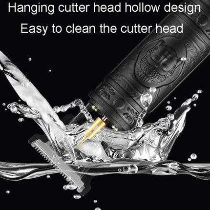 Electrical Haircut Pusher For Home Use With Buddha Head Design waterproof hollow washable blade close-cut 0.1mm USB rechargeable