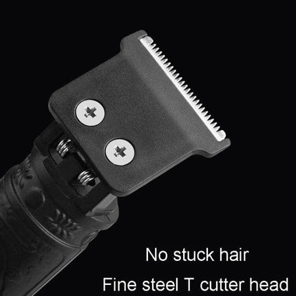 Electrical Haircut Pusher For Home Use With Buddha Head Design compact washable T-blade 0.1mm ultra-short tooth pitch rechargeable USB trimmer