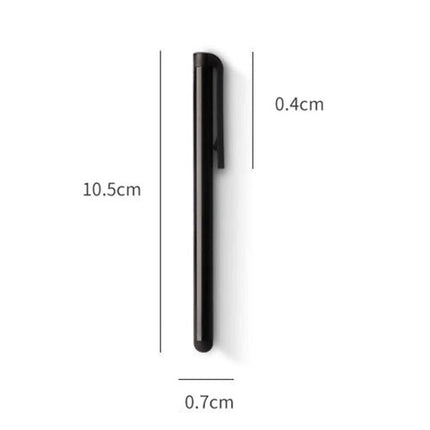 Universal Metal Stylus Pens for Touchscreen Writing, 5 Pack - black aviation aluminum stylus with clip, 10.5cm x 0.7cm x 0.4cm dimensions