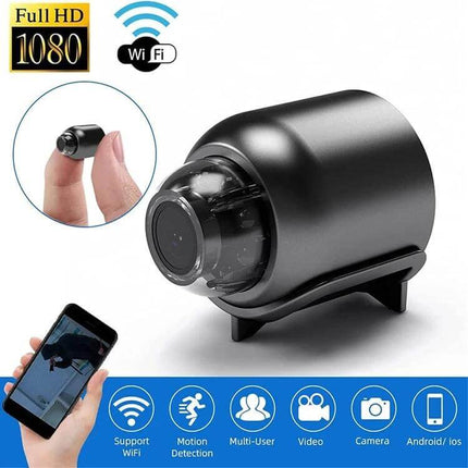 Wireless Home Security Camera for Indoor Monitoring 1080P WiFi compact indoor camera with mobile app, motion detection and built-in microphone