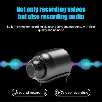 Wireless Home Security Camera for Indoor Monitoring with 1080P HD lens and built-in microphone for video and audio recording