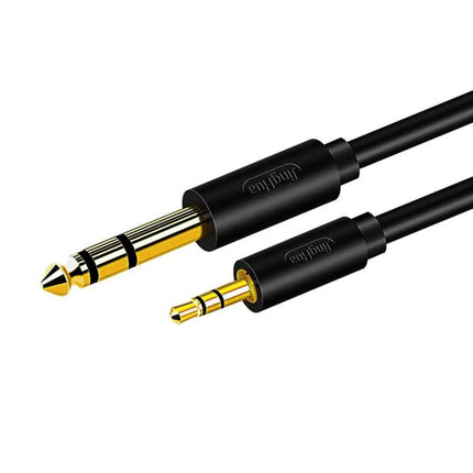 JINGHUA Cable for Connecting Devices in Daily Audio Setup – gold-plated 3.5mm to 6.5mm audio cable for guitar, smartphone, and amp connections