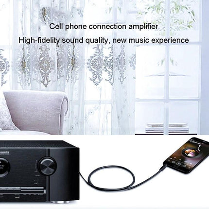 JINGHUA Cable for Connecting Devices in Daily Audio Setup - gold-plated 3.5mm to 6.5mm cable linking smartphone to amplifier for clear playback