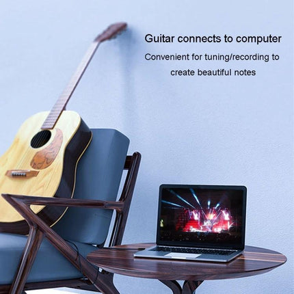 JINGHUA Cable for Connecting Devices in Daily Audio Setup connecting guitar to laptop for tuning and recording with gold-plated 3.5mm and 6.5mm connectors