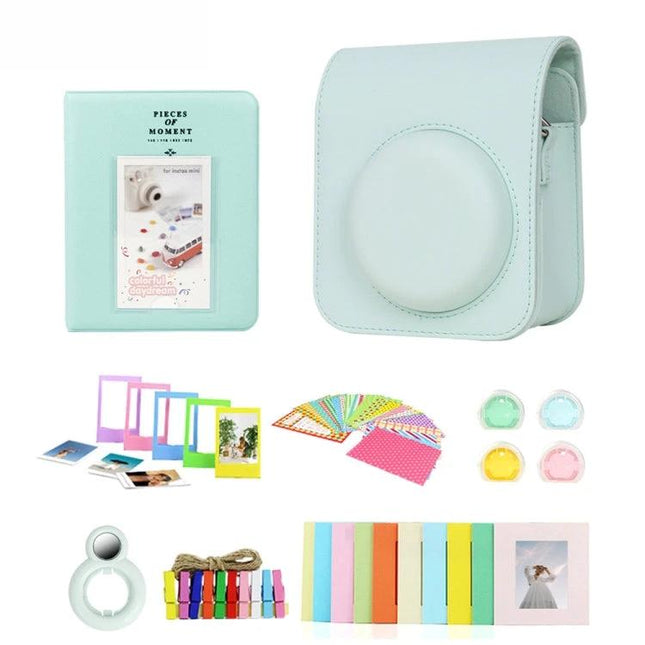 Polaroid Mini12 Camera Bag with Photo Album and Accessories in Multiple Colors - mint protective case, photo album, frames, stickers and travel instant film kit