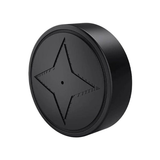 Wireless GPS Tracker with Magnetic Attachment for Pets and Elderly compact black round tracker with magnetic backing for collars bags vehicles