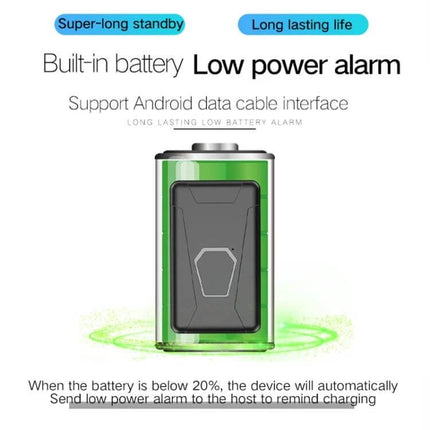 Waterproof GPS Tracker for Vehicle and Personal Safety showing device with built-in battery, low power alarm and long standby