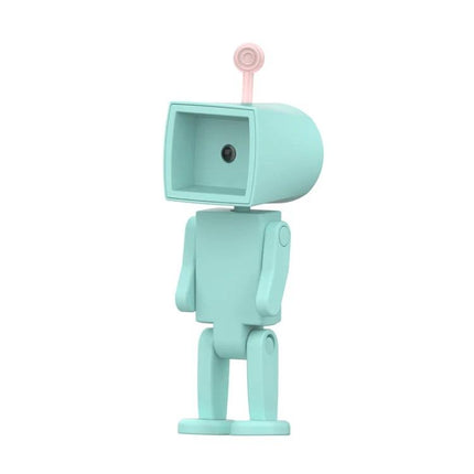 Compact Astronaut Night Light for Home Desk Decorations - mint robot astronaut desk lamp with gentle ambient glow