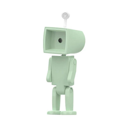 Compact Astronaut Night Light for Home Desk Decorations - mint green robot-style astronaut lamp for ambient desk or kid’s room lighting