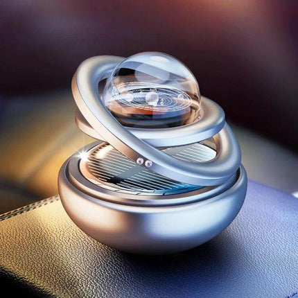Interstellar Vast Solar Car Aromatherapy Ornaments Black compact anodized metal solar diffuser for car interior scent