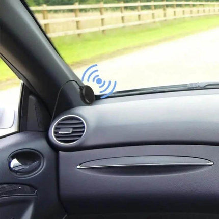 Enhanced GPS Car Antenna for Stronger Navigation Signals mounted on dashboard to improve vehicle GPS reception and reduce navigation errors