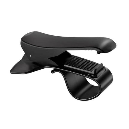 Car Dashboard Navigation Mobile Phone Holder For Hands Free Driving - compact black ABS dashboard clip with soft silica gel grip