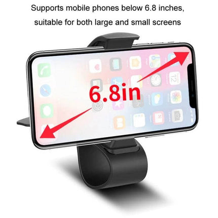 Car Dashboard Navigation Mobile Phone Holder For Hands Free Driving – compact ABS phone mount with soft silica gel grip holds phones up to 6.8 inches securely
