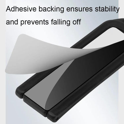 Mini Foldable Back-Mounted Holder for Phones and Tablets showing adhesive backing for secure, stable mounting on phones and tablets