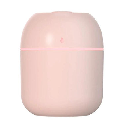 Quiet USB Plug In Humidifier For Car And Home Use Everyday - compact pink 220ml USB plug-in humidifier for car, office, bedroom, whisper-quiet operation