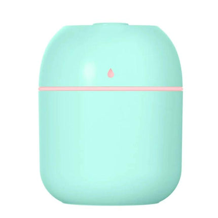 Alt Tag: Quiet USB Plug In Humidifier For Car And Home Use Everyday compact mint green 220ml USB plug-in humidifier for car and home