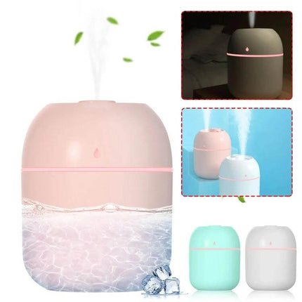 Quiet USB Plug In Humidifier For Car And Home Use Everyday compact 220ml pink USB 5V travel humidifier for office bedroom