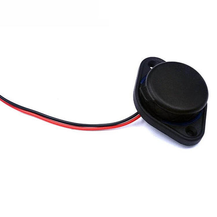 Waterproof Dual USB Car Charger For 12-24V Vehicles — black nylon fiber-reinforced fireproof in-vehicle dual USB outlet with wiring