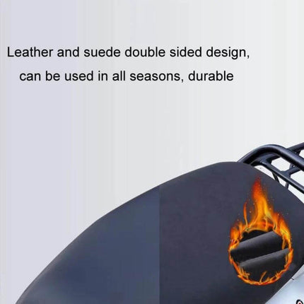 Electric Vehicle Seat Cushion For Everyday Comfort Double-Sided Velvet 50-80 Cm waterproof PU leather front warm velvet back for year-round use
