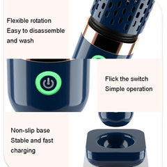 Capsule-Shaped Vegetable and Fruit Purifier - Wireless Disinfection Washing Machine for Household Use