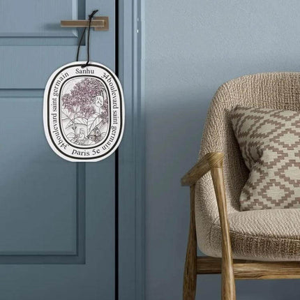 Diptyque Car Solid Fragrance Tablet For Fresh Car Air hanging paper tablet pendant on car or room door for subtle fresh scent