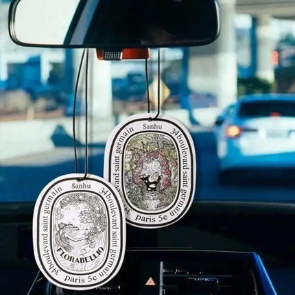 Diptyque Car Solid Fragrance Tablet For Fresh Car Air hanging paper tablets as decorative car air fresheners