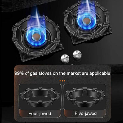 Kacheeg Gas Stove Windscreen Cover For Safe Non-Slip Cooking thick cast-iron windscreen stabilizing pots on blue-flame gas burners